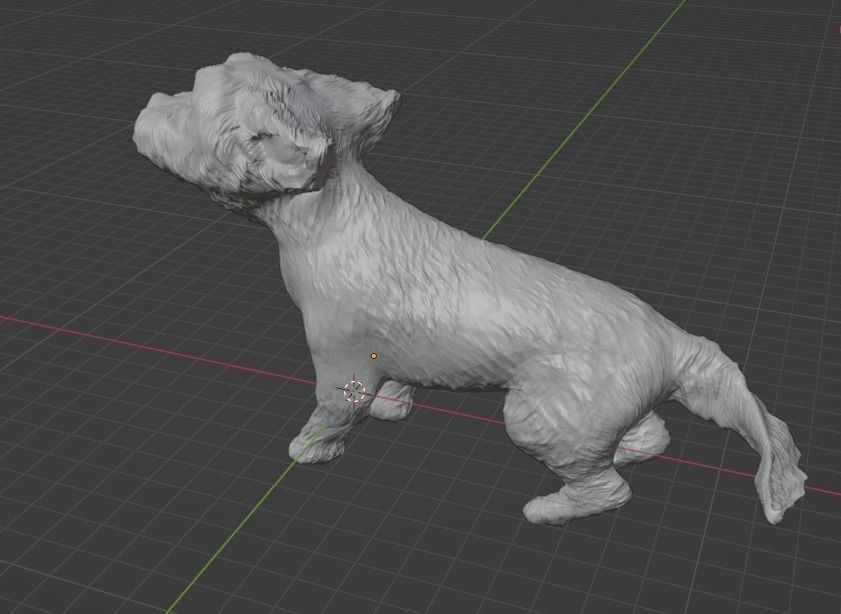 3D printable dog yorkie 3D print model_7