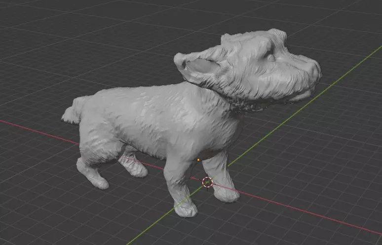 3D printable dog yorkie 3D print model_0