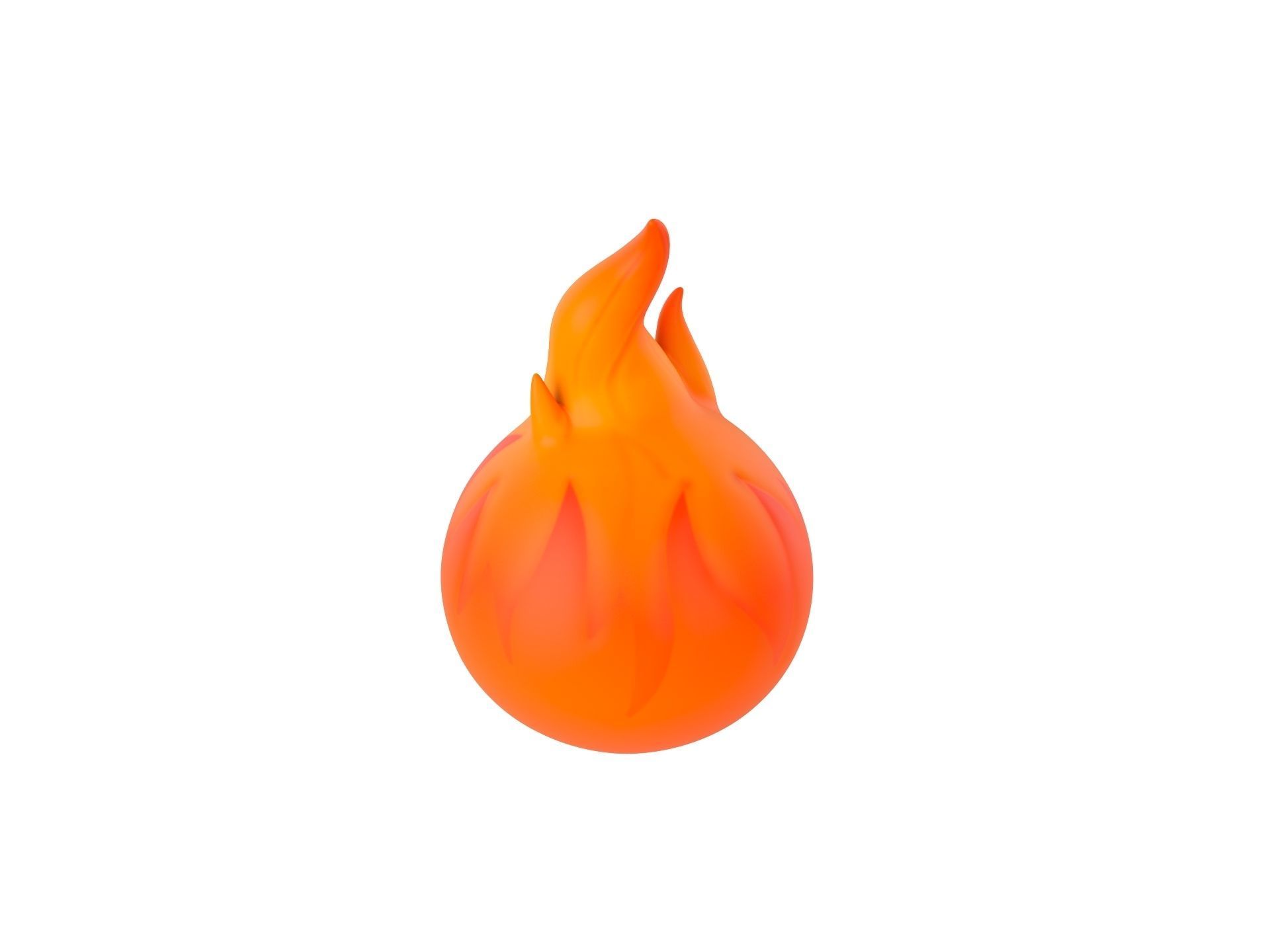 Character242 Flame Monster 3D model_6