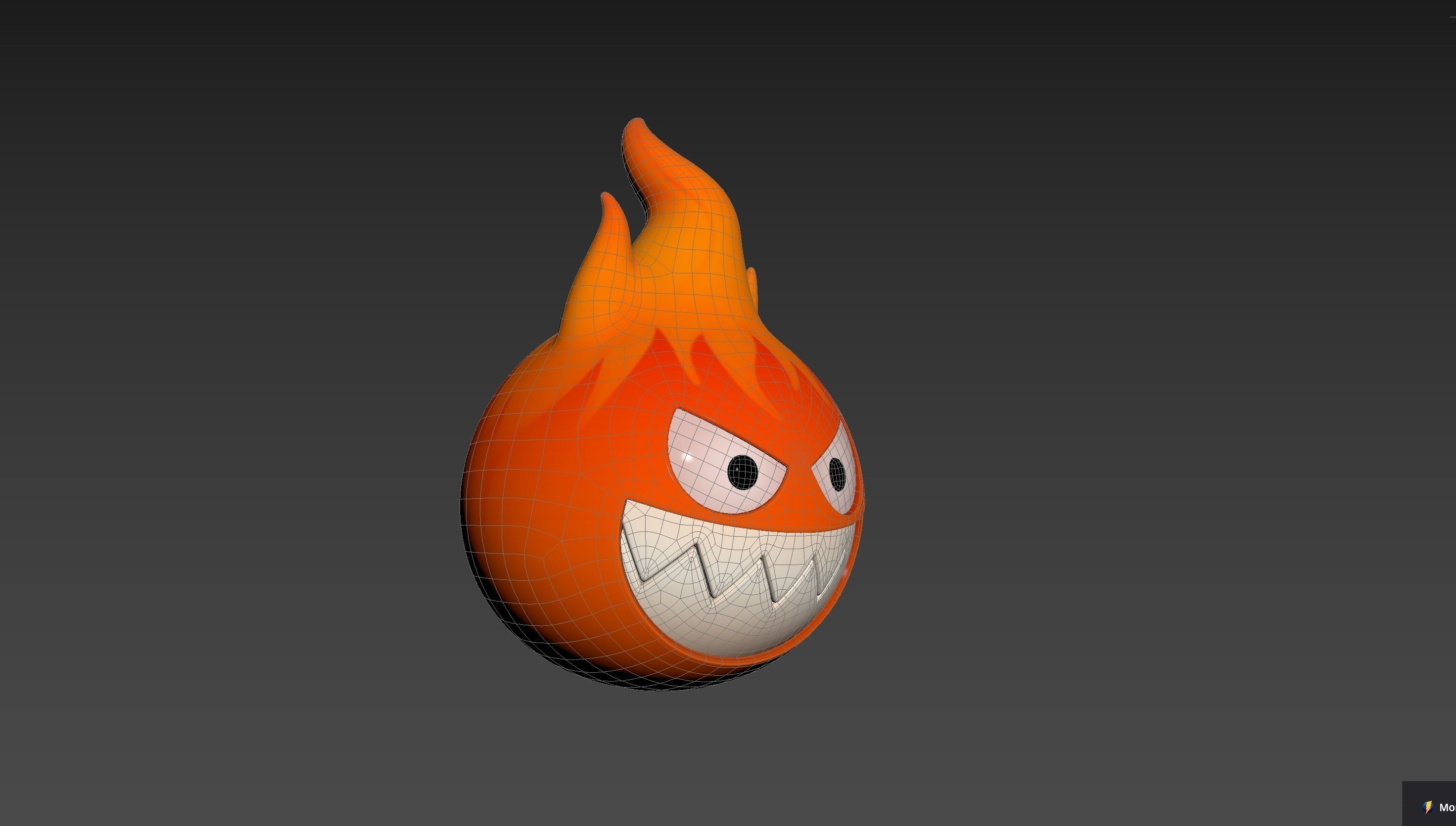 Character242 Flame Monster 3D model_14