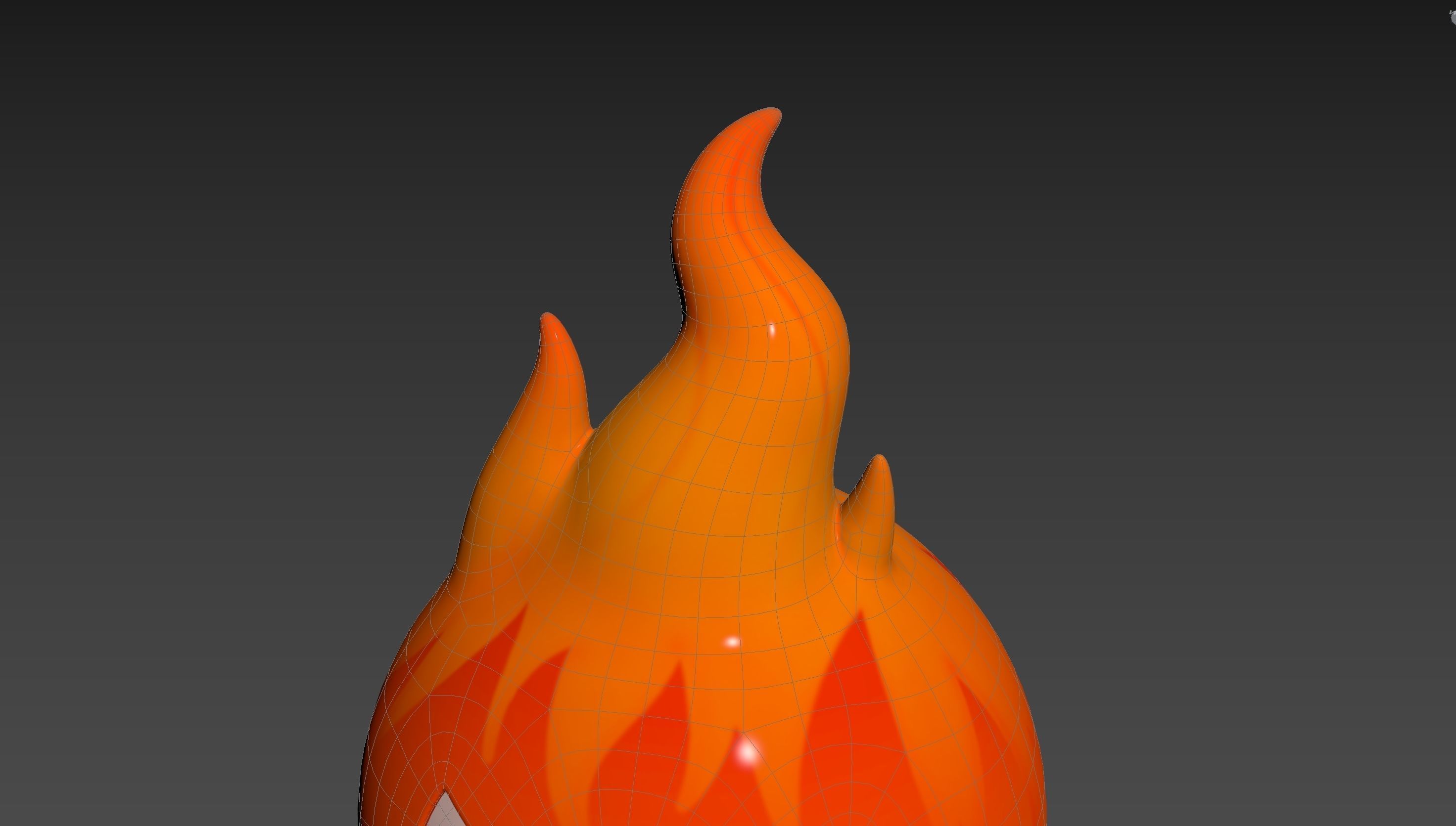 Character242 Flame Monster 3D model_27
