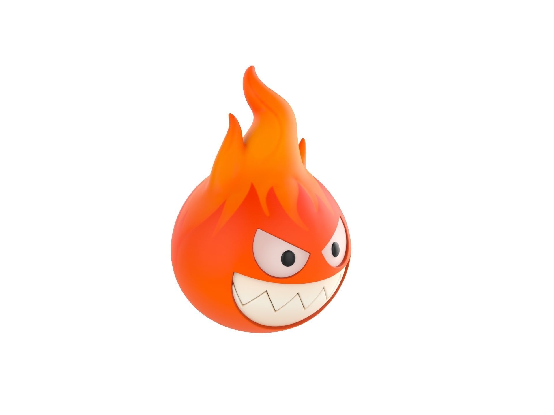 Character242 Flame Monster 3D model_2