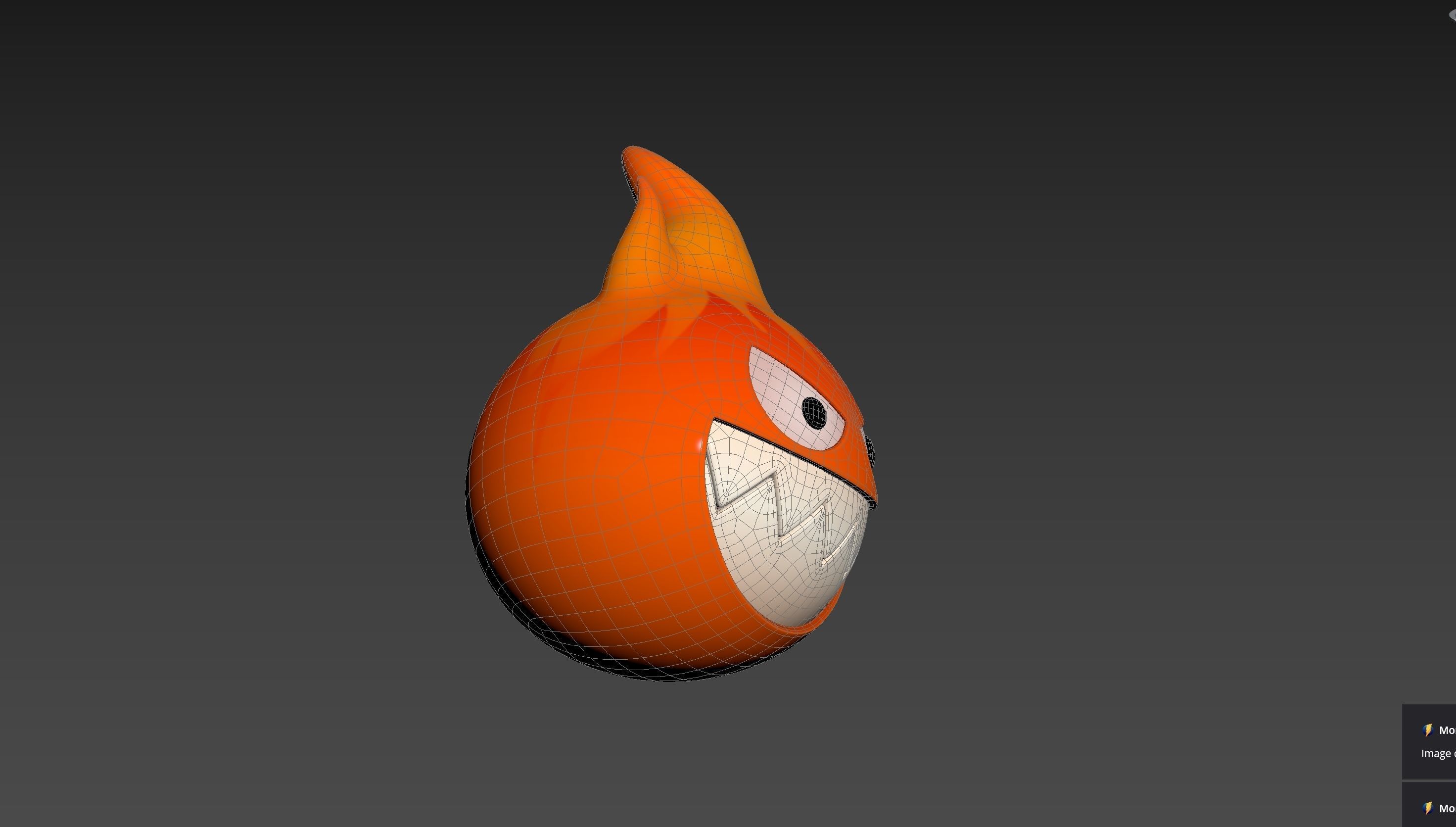 Character242 Flame Monster 3D model_17