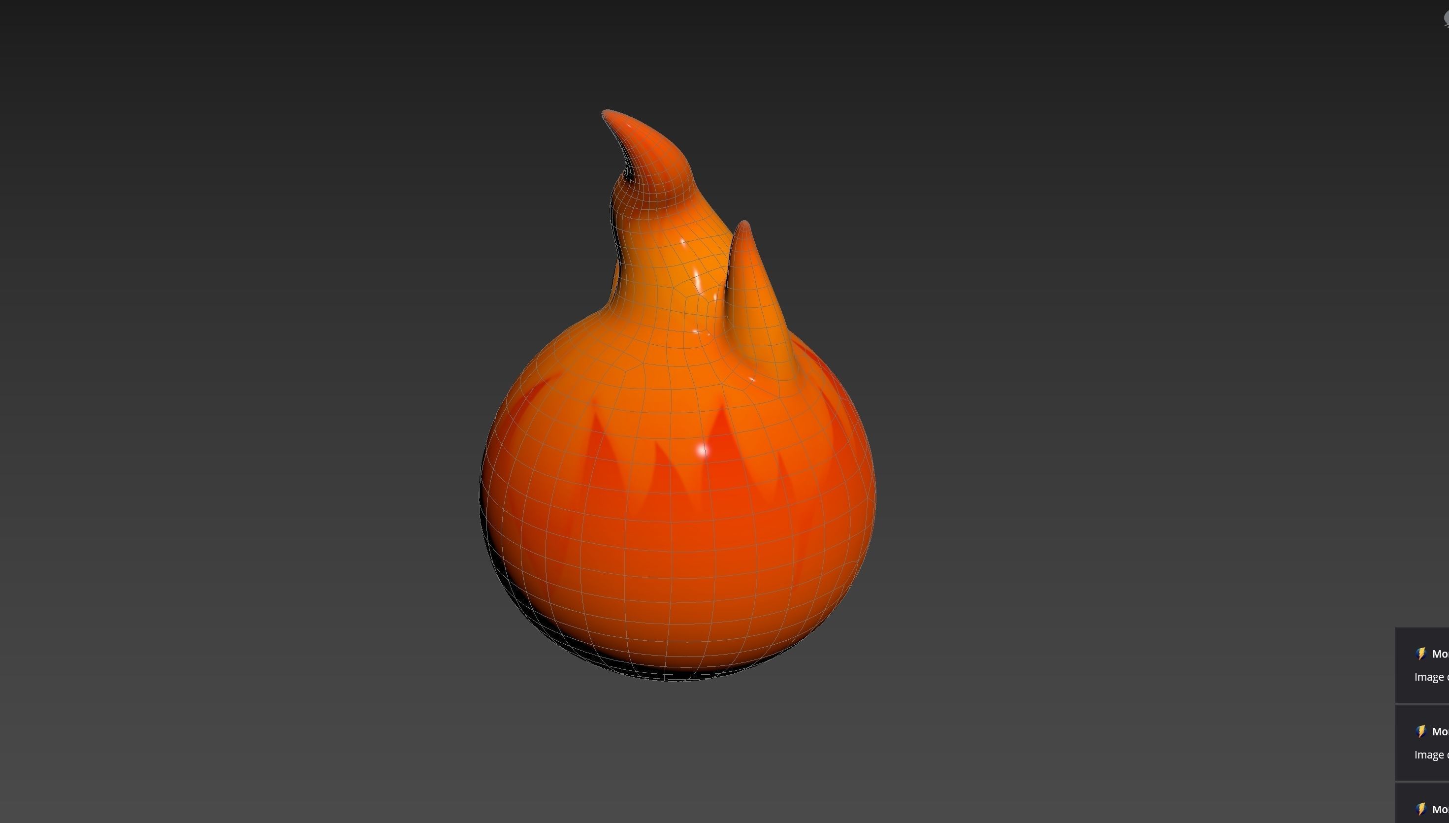 Character242 Flame Monster 3D model_19