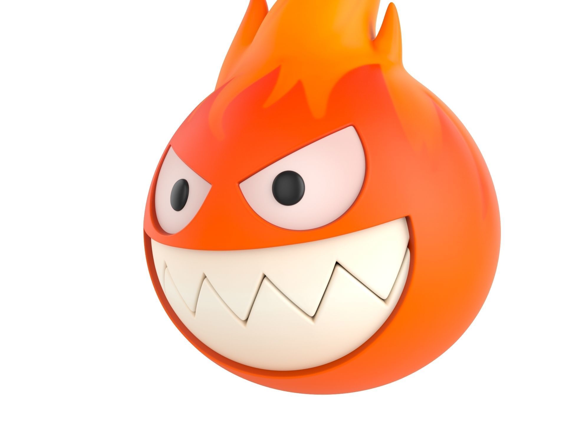 Character242 Flame Monster 3D model_8