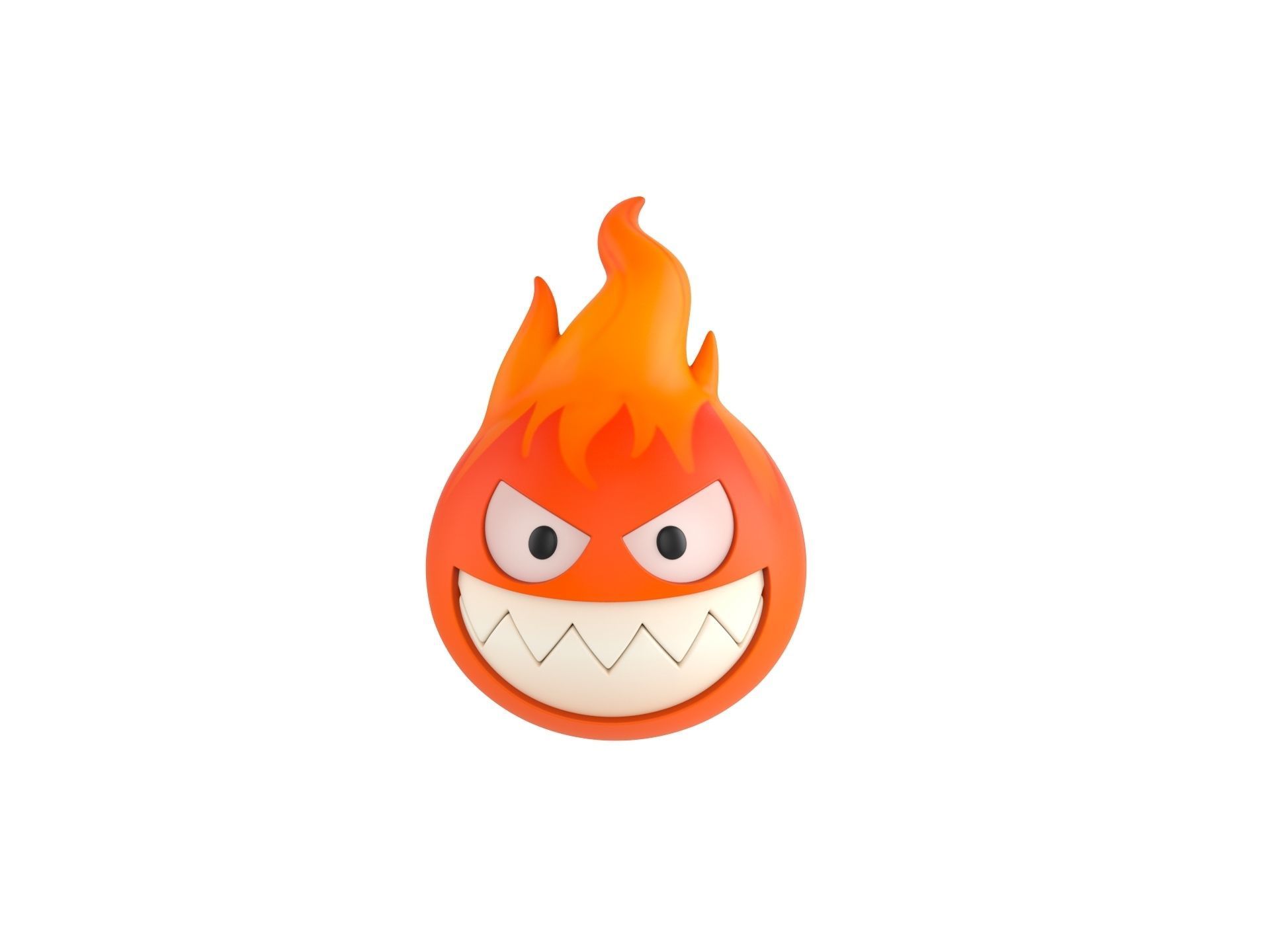 Character242 Flame Monster 3D model_1