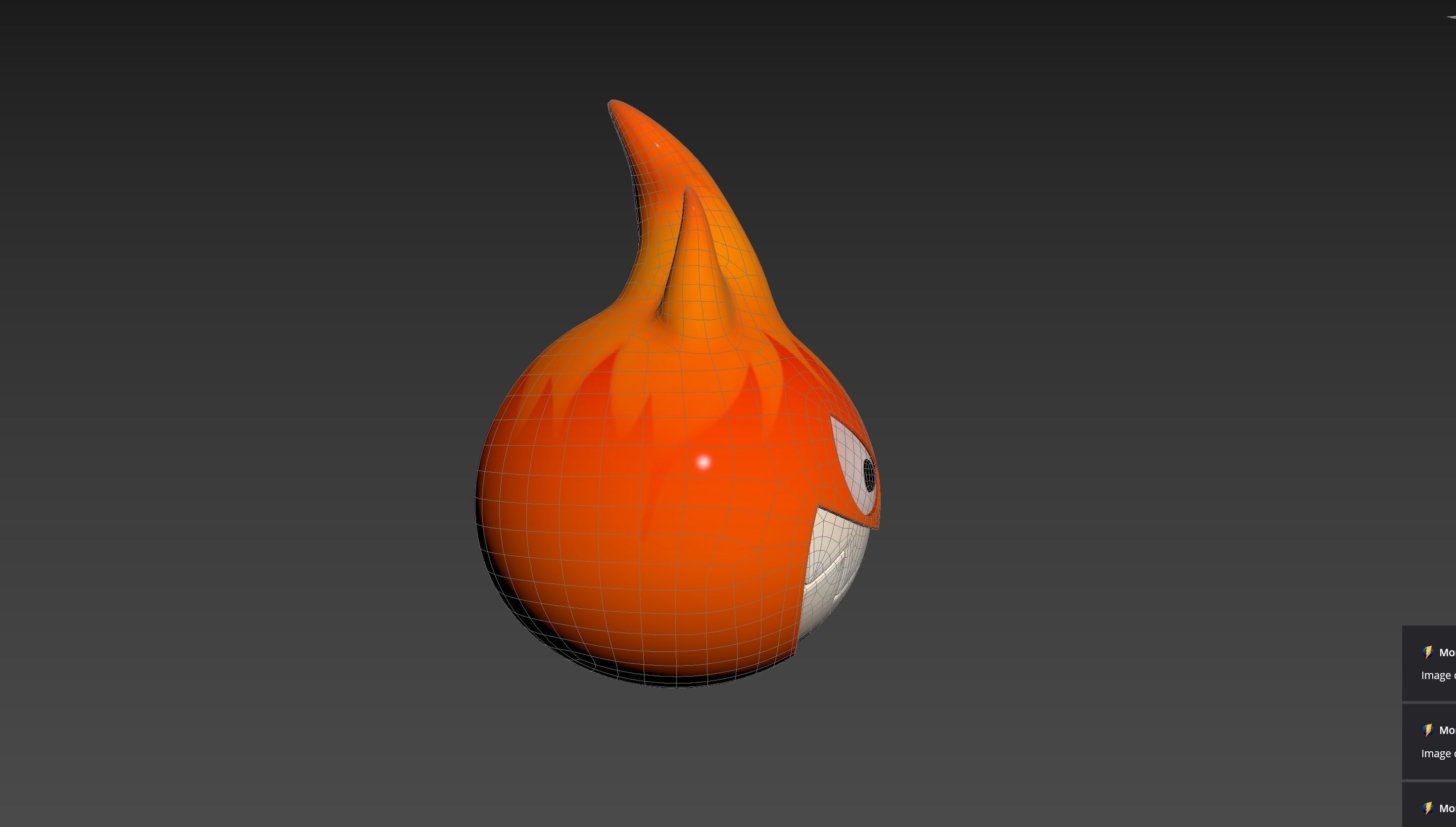 Character242 Flame Monster 3D model_18