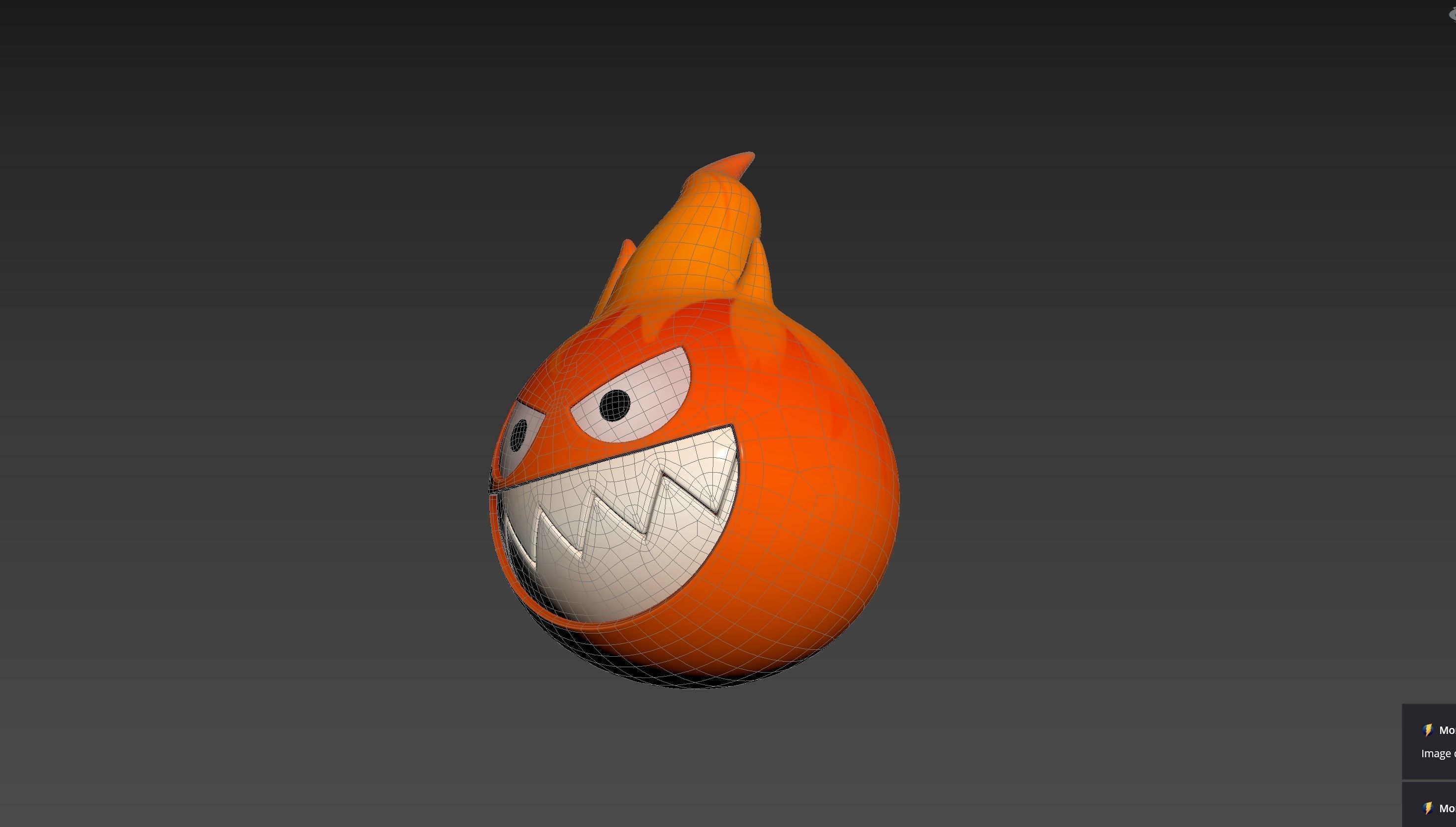 Character242 Flame Monster 3D model_23