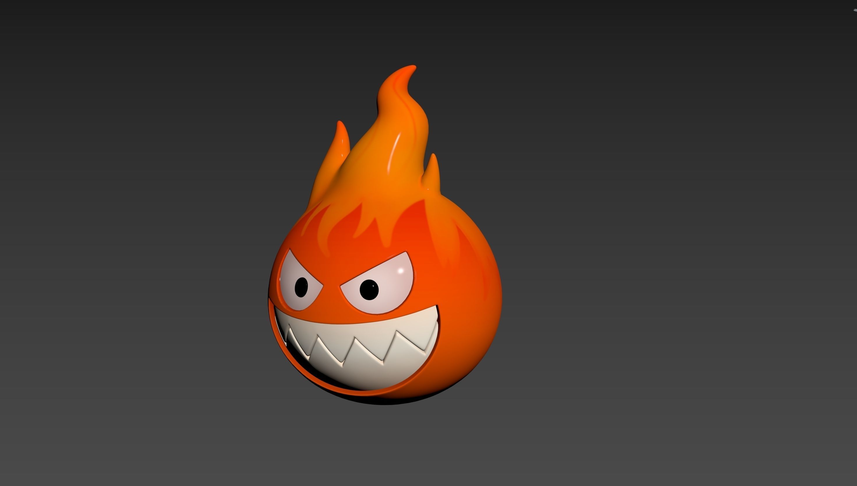 Character242 Flame Monster 3D model_10