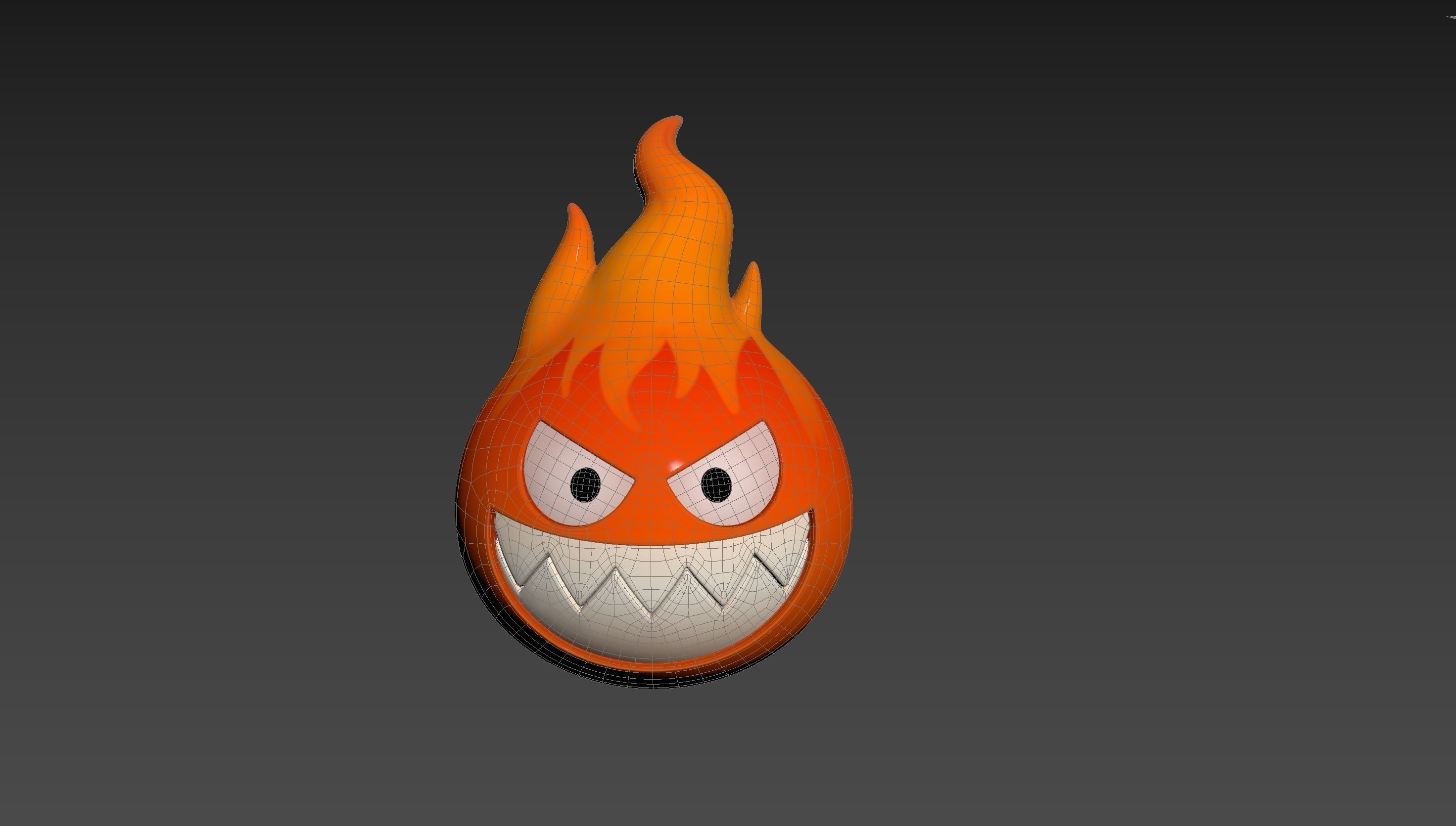 Character242 Flame Monster 3D model_13