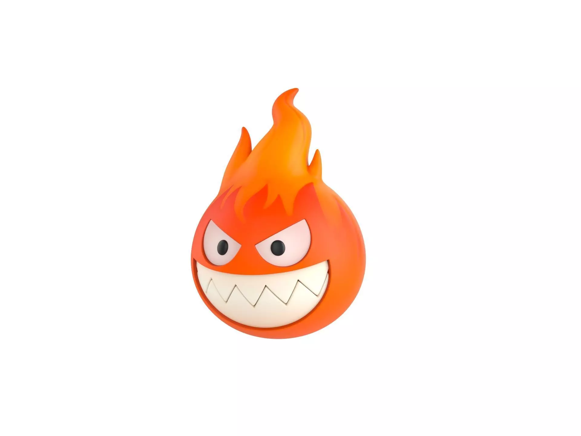 Character242 Flame Monster 3D model_0