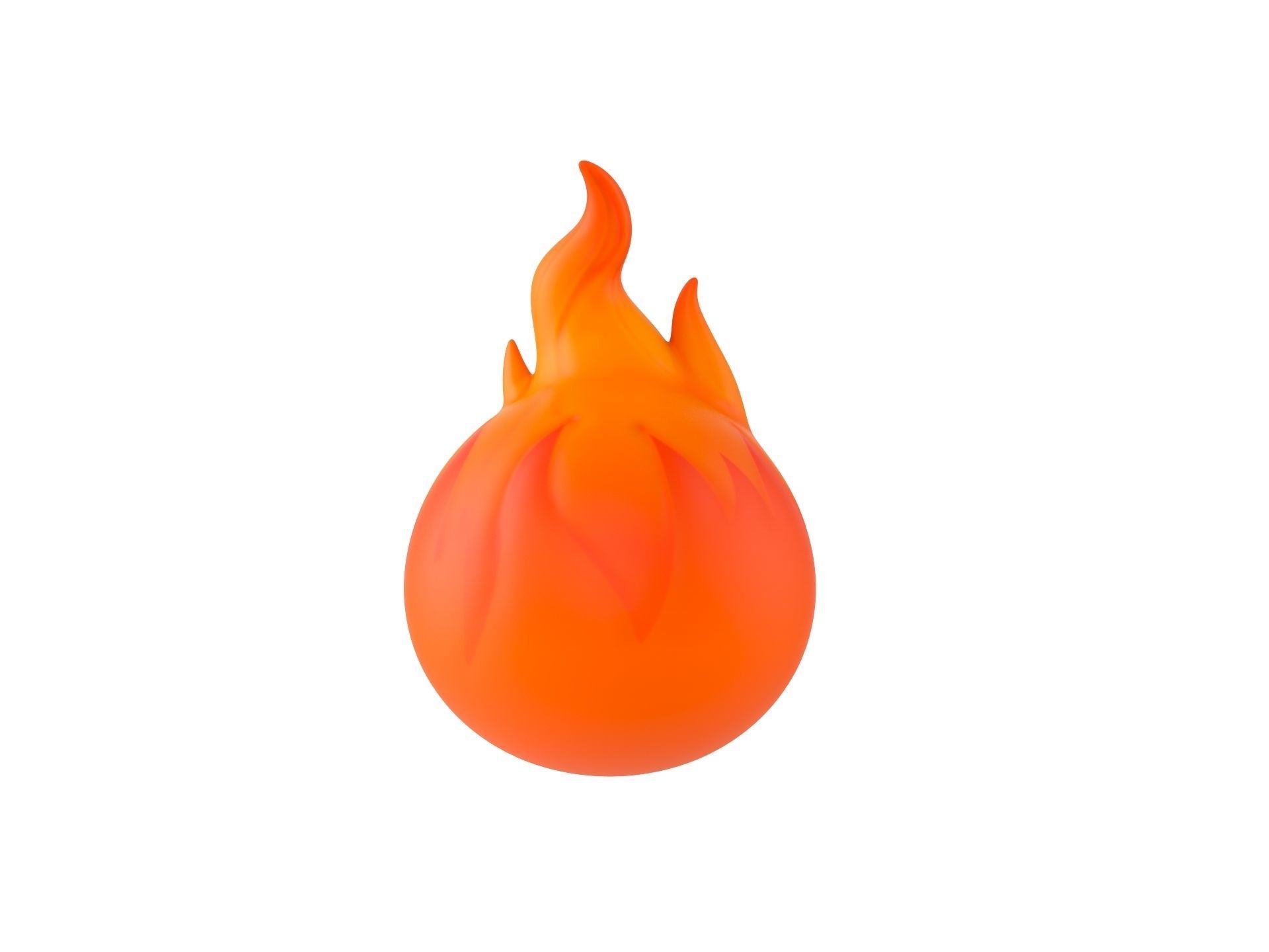 Character242 Flame Monster 3D model_5