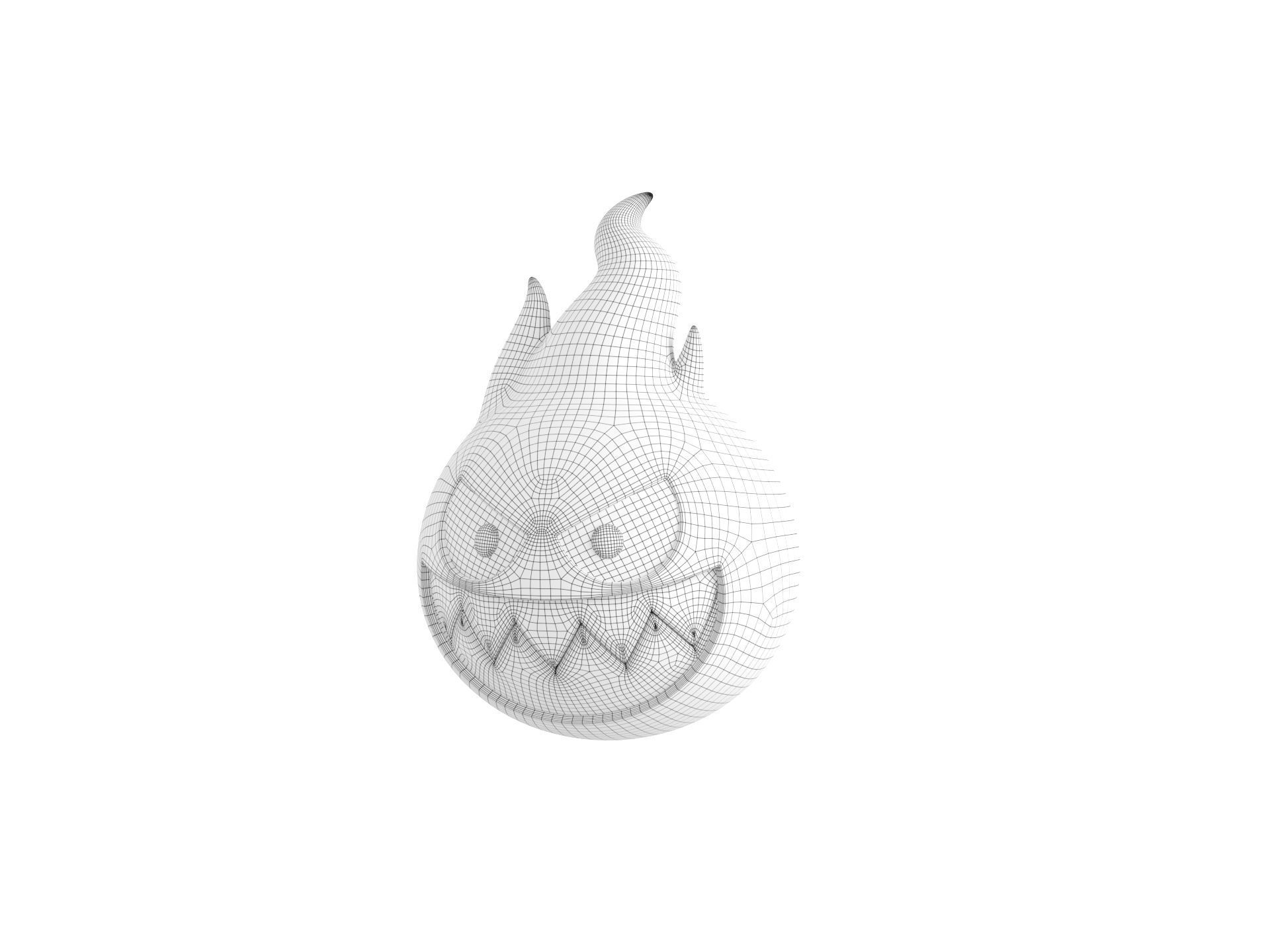 Character242 Flame Monster 3D model_29