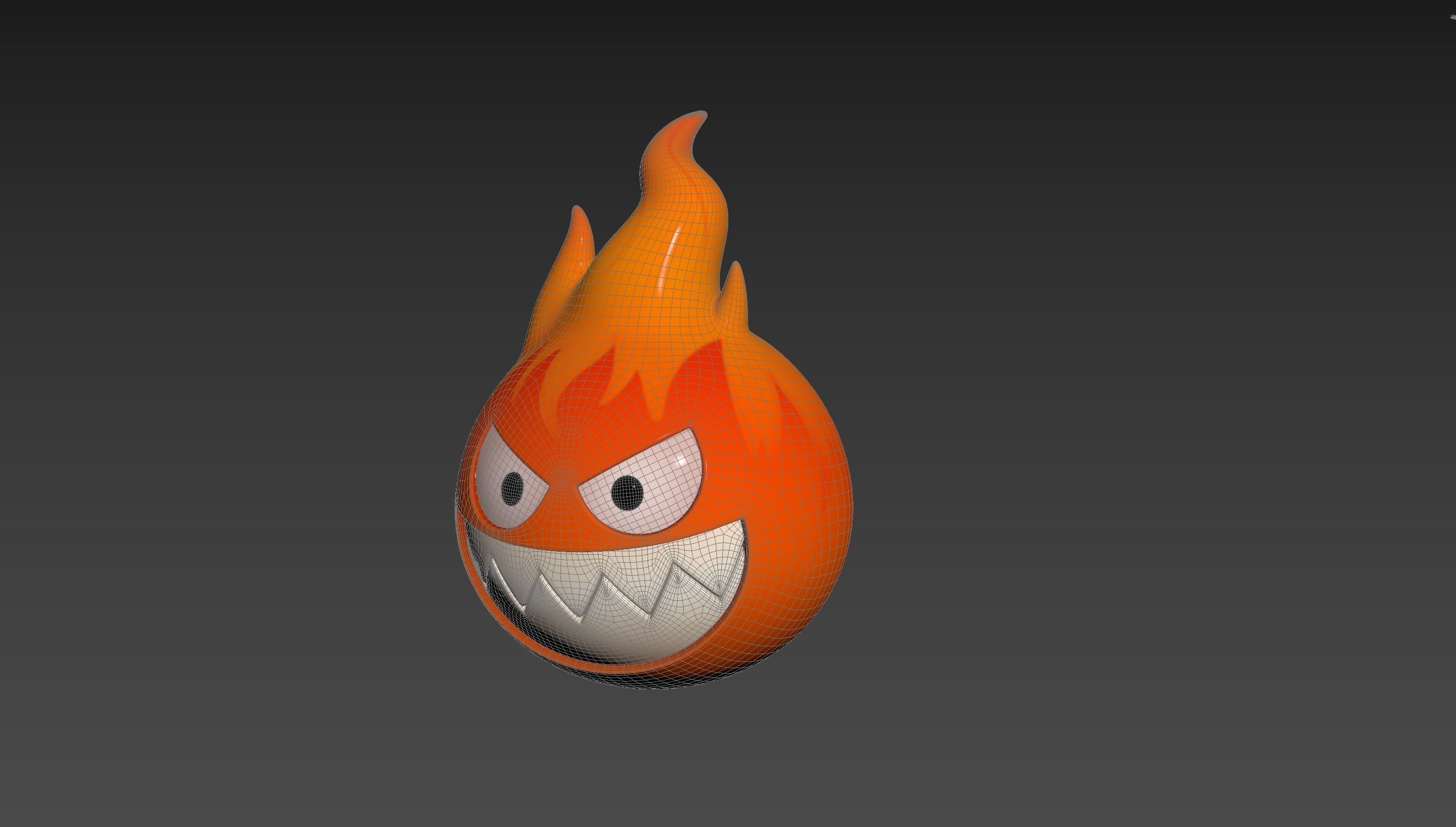 Character242 Flame Monster 3D model_12