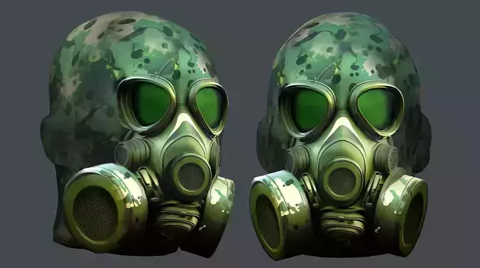 Helmet 3d model military combat Military Low-poly