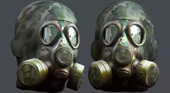 Helmet 3d model military combat Military Low-poly