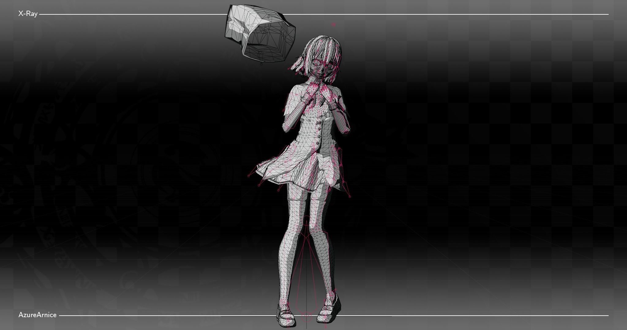 Highschool DxD - Gasper Vladi MMD Model Low-poly 3D model_8