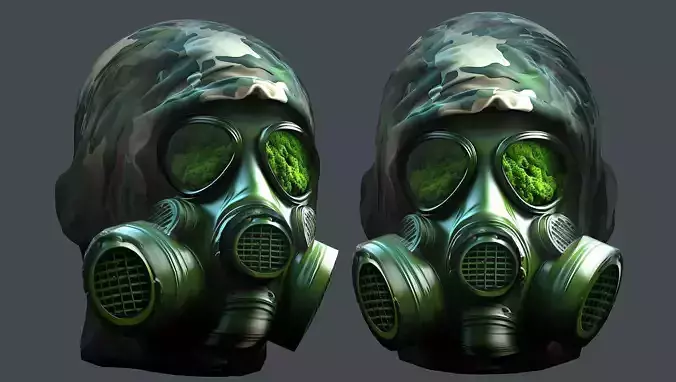 Helmet 3d model military combat Military Low-poly