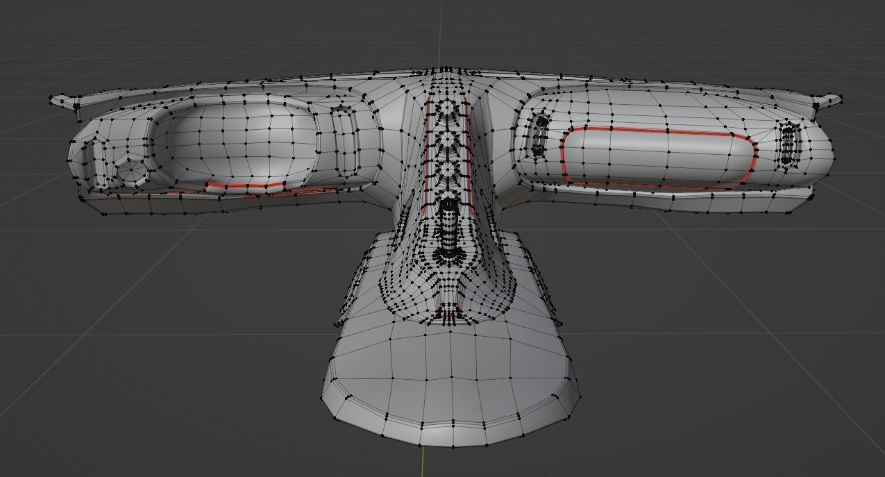 Bugatti la voiture noire Low-poly 3D model_13