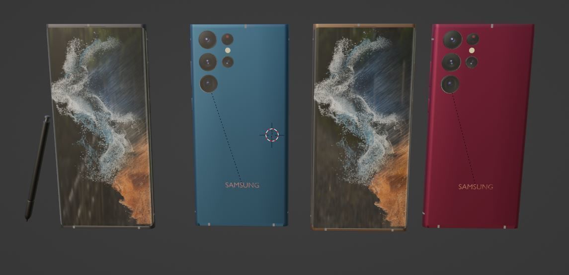 Galaxy S23 ultra 3D model_12