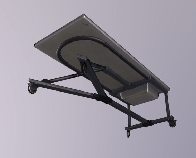 Autopsie Table Low-poly 3D model_5