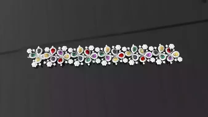 Bracelet Flower 3D print model