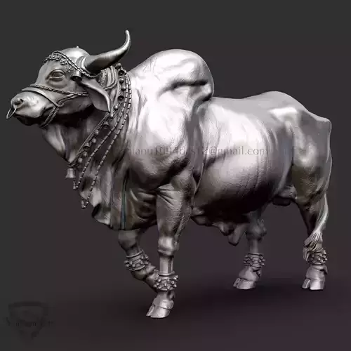 OX Bull 3d Print Model  Nandi Shiv jis Ox