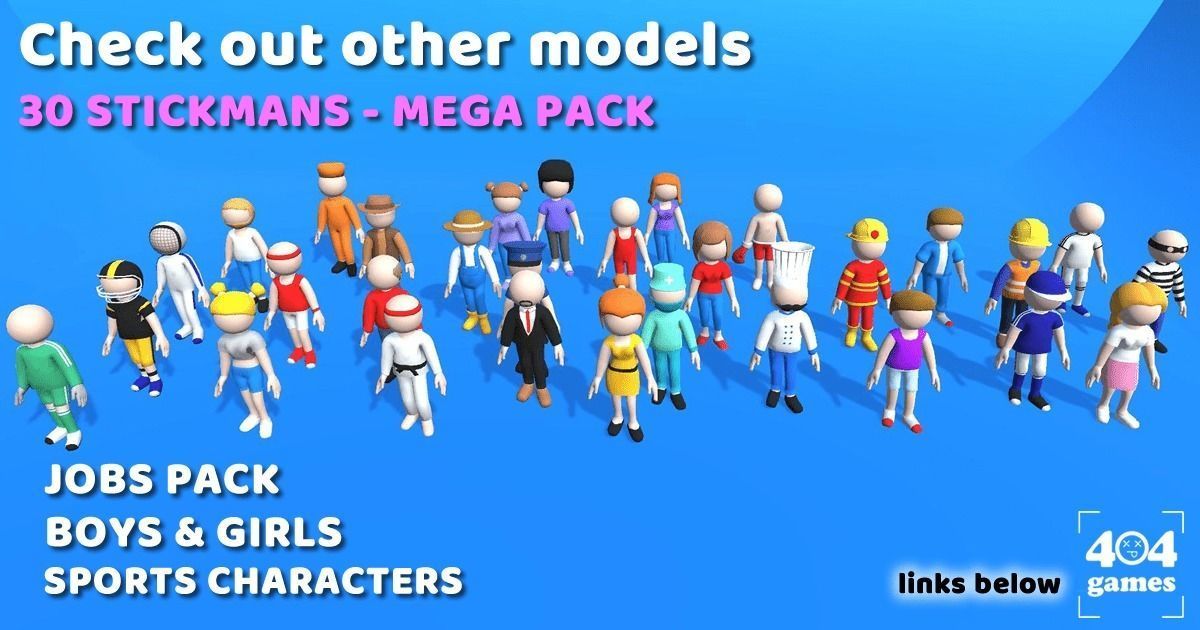 Lowpoly Animal Characters Pack - Cartoon Rigged 3D Models - 2 Low-poly 3D model_8