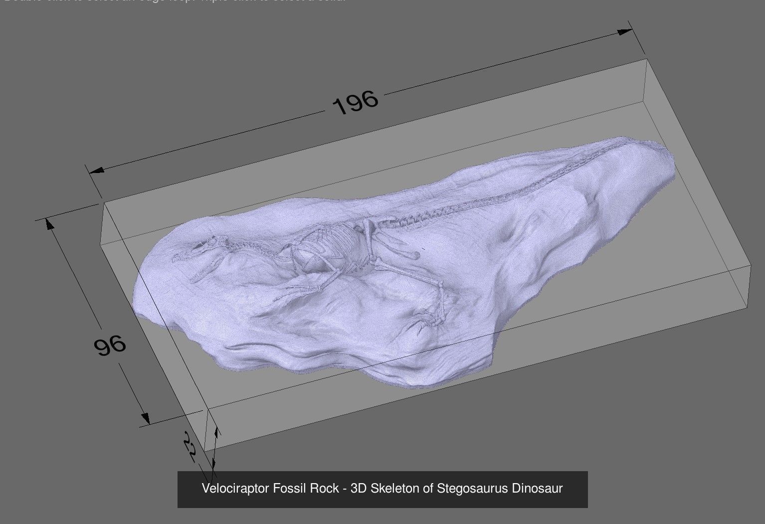 3D Dinosaurs Skeleton Bones 3D Model Collection_4
