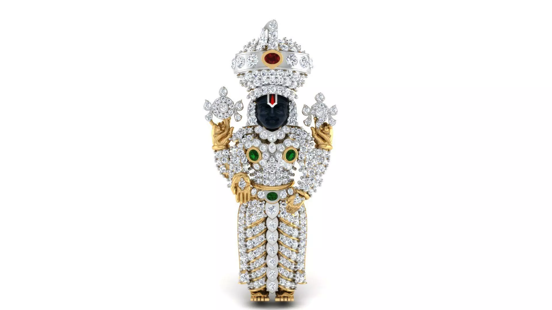 venkateswara balaji pendent 3D print model_0