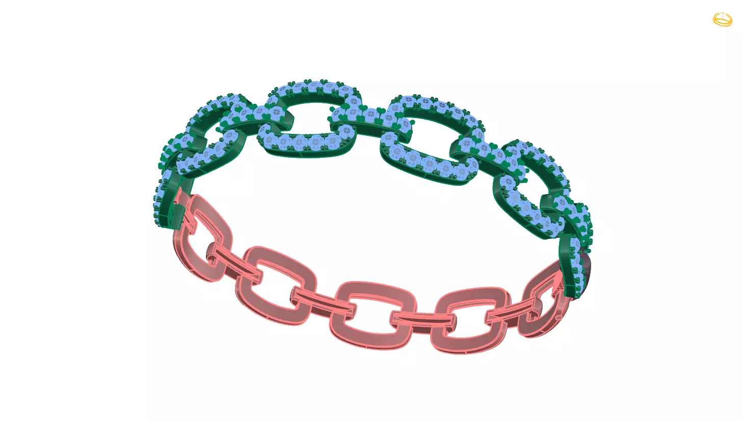 Bracelet 3D print model_0