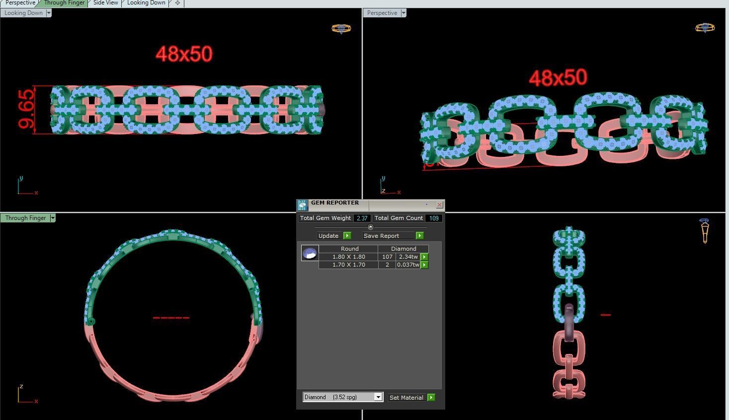 Bracelet 3D print model_1