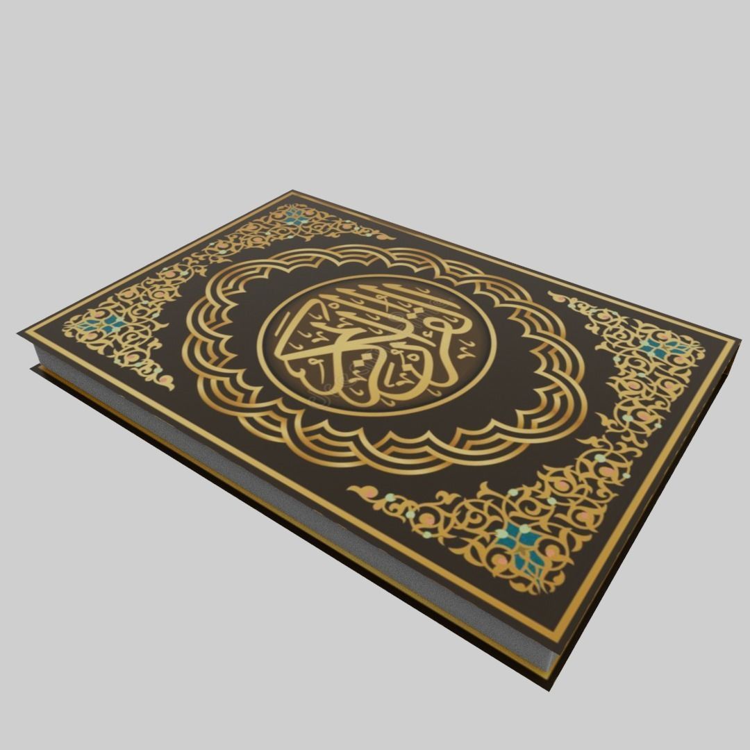 Quran Book  Low-poly 3D model_8