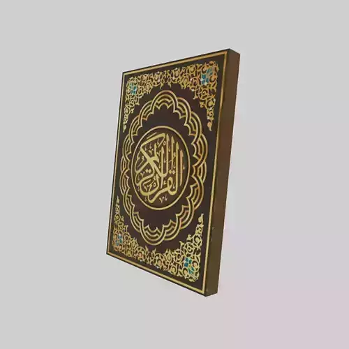 Quran Book  Low-poly 3D model