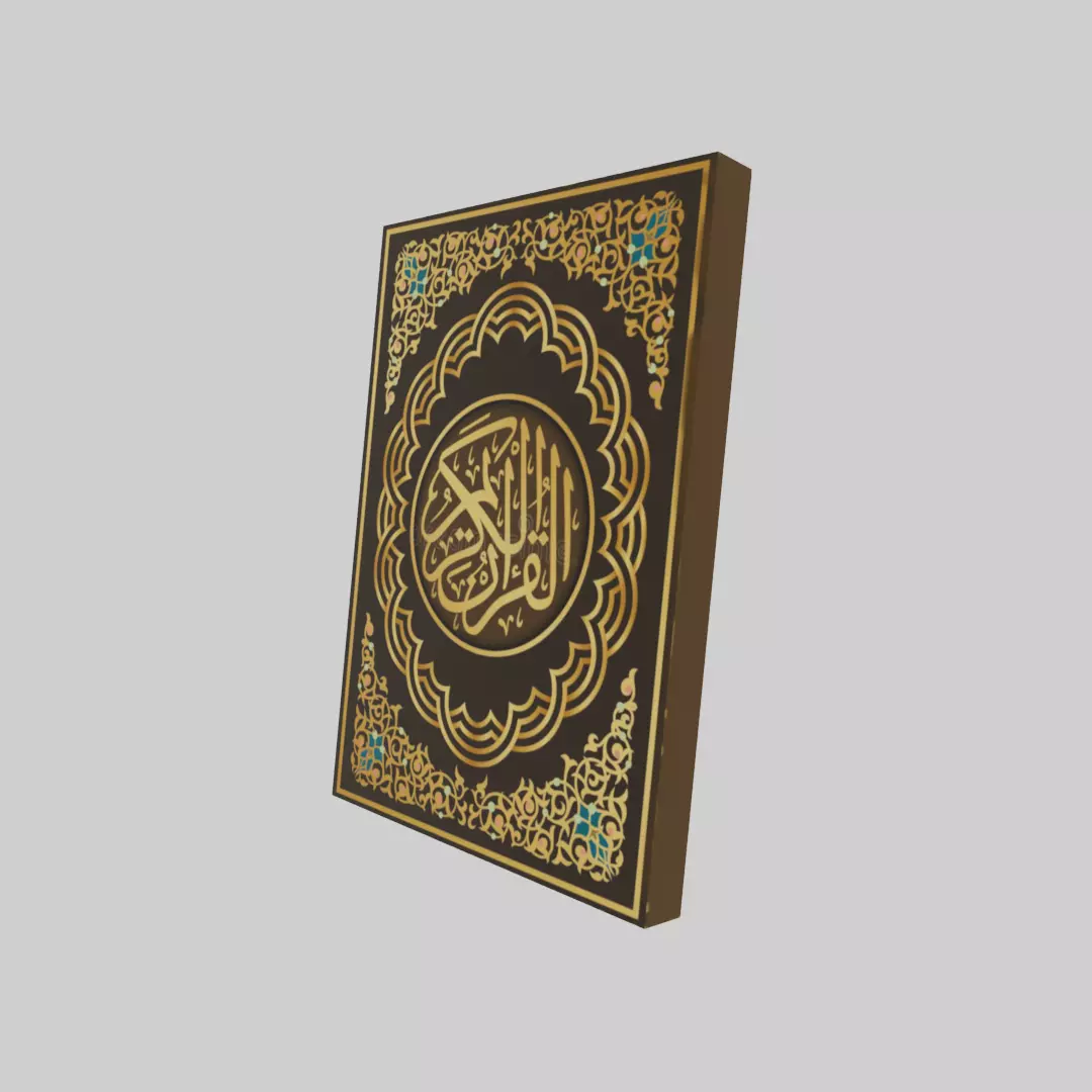 Quran Book  Low-poly 3D model_0