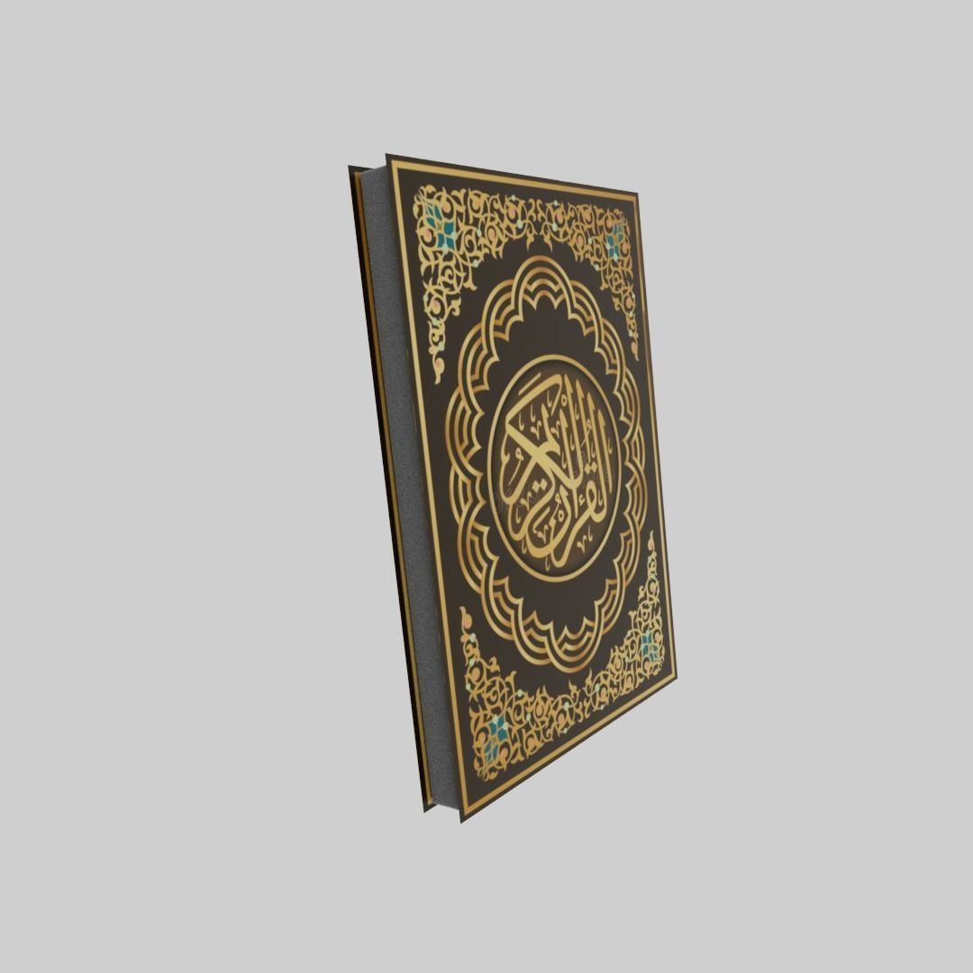 Quran Book  Low-poly 3D model_5
