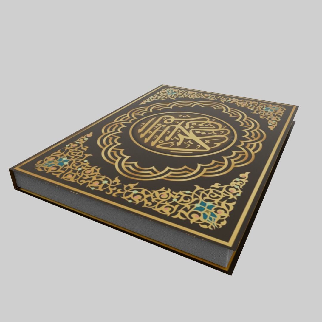 Quran Book  Low-poly 3D model_9