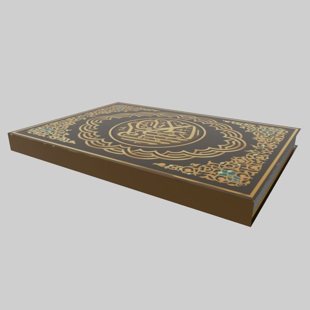 Quran Book  Low-poly 3D model_10