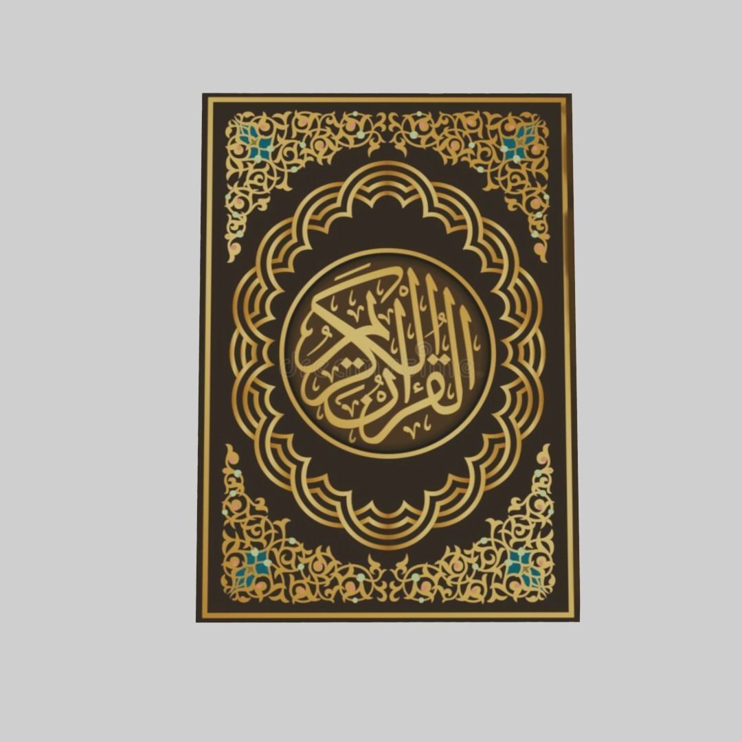Quran Book  Low-poly 3D model_4