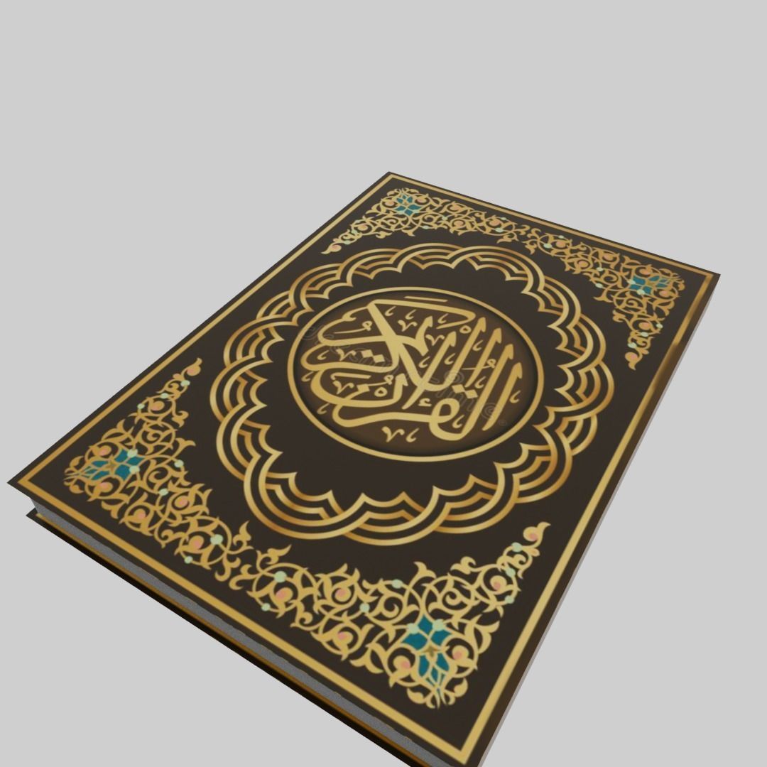 Quran Book  Low-poly 3D model_7