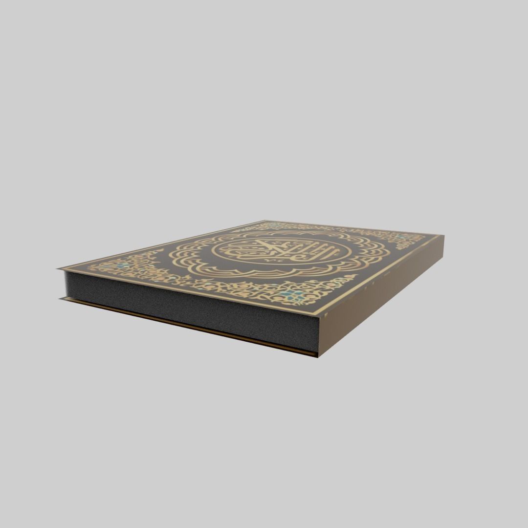 Quran Book  Low-poly 3D model_6