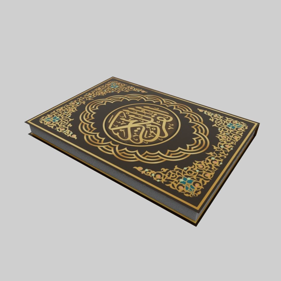 Quran Book  Low-poly 3D model_3