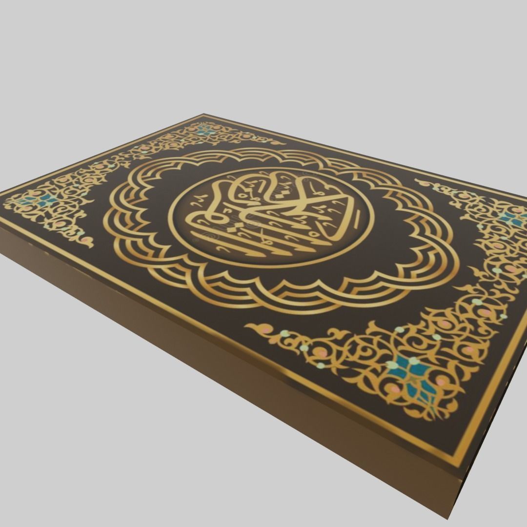 Quran Book  Low-poly 3D model_11