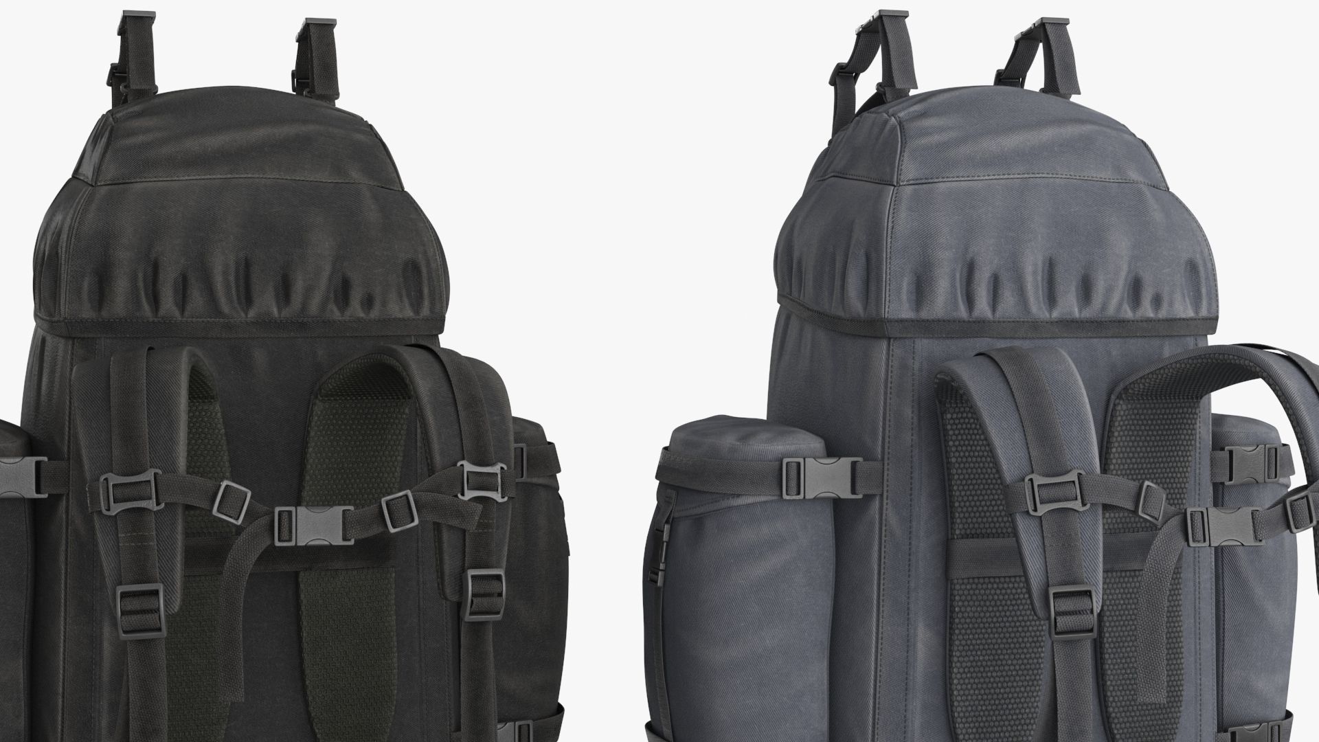 Tactical Military Backpack Low-poly 3D model_27