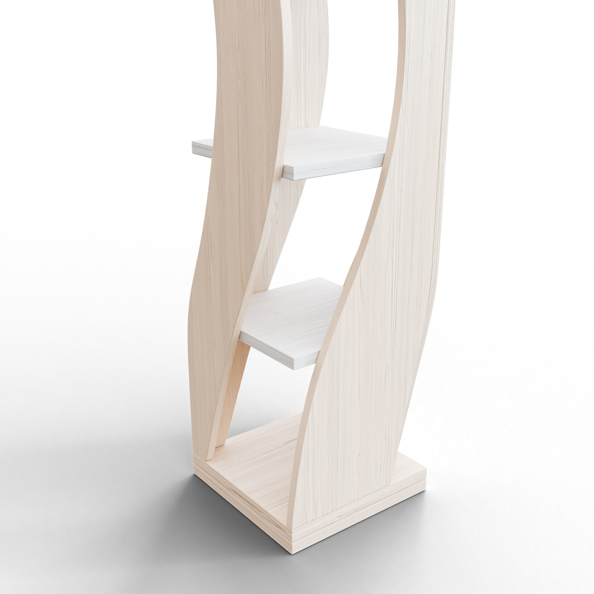 BookShelf Low-poly 3D model_3