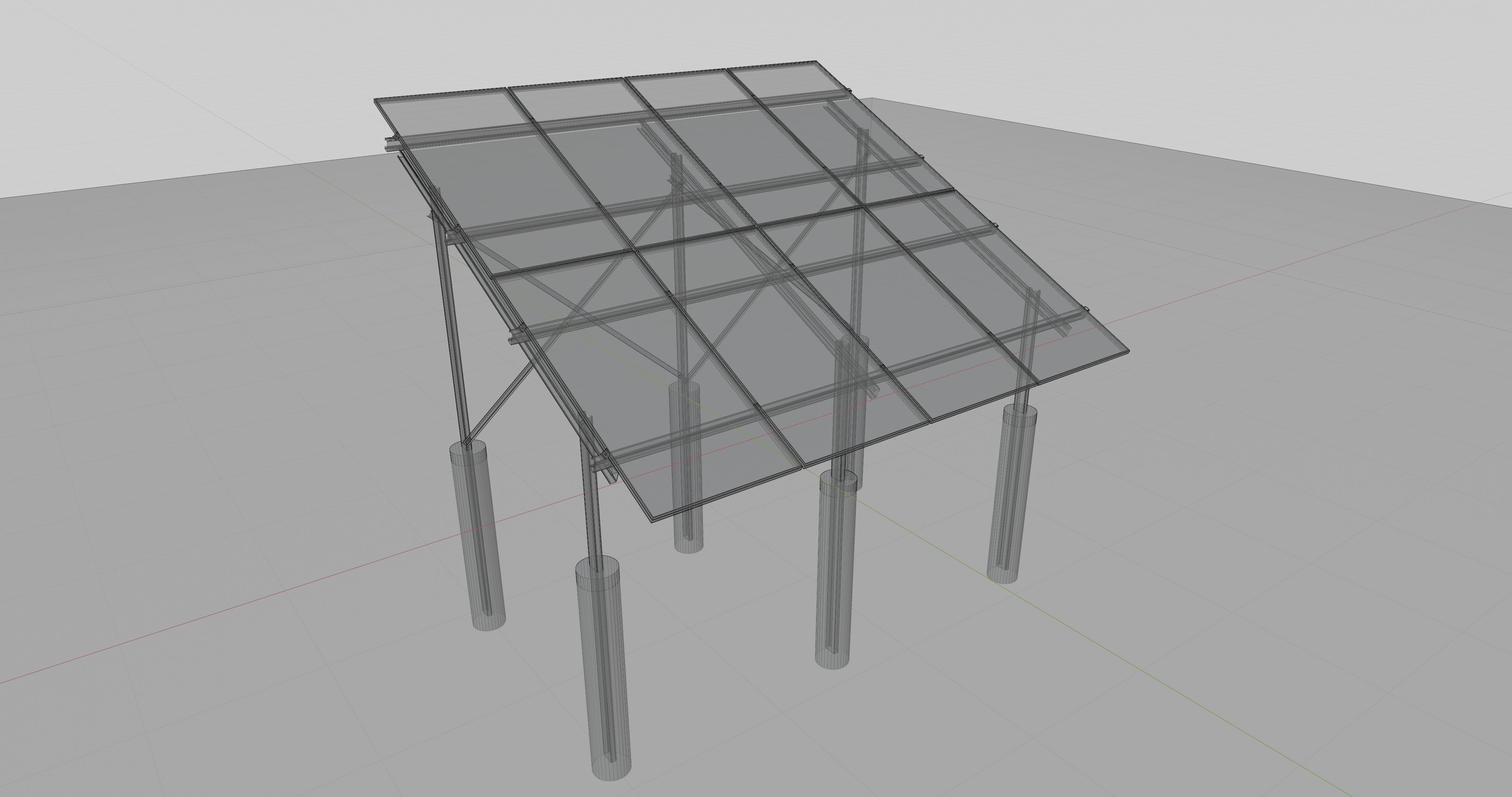 Solar Panel Steel Construction Type 2 3D model_18