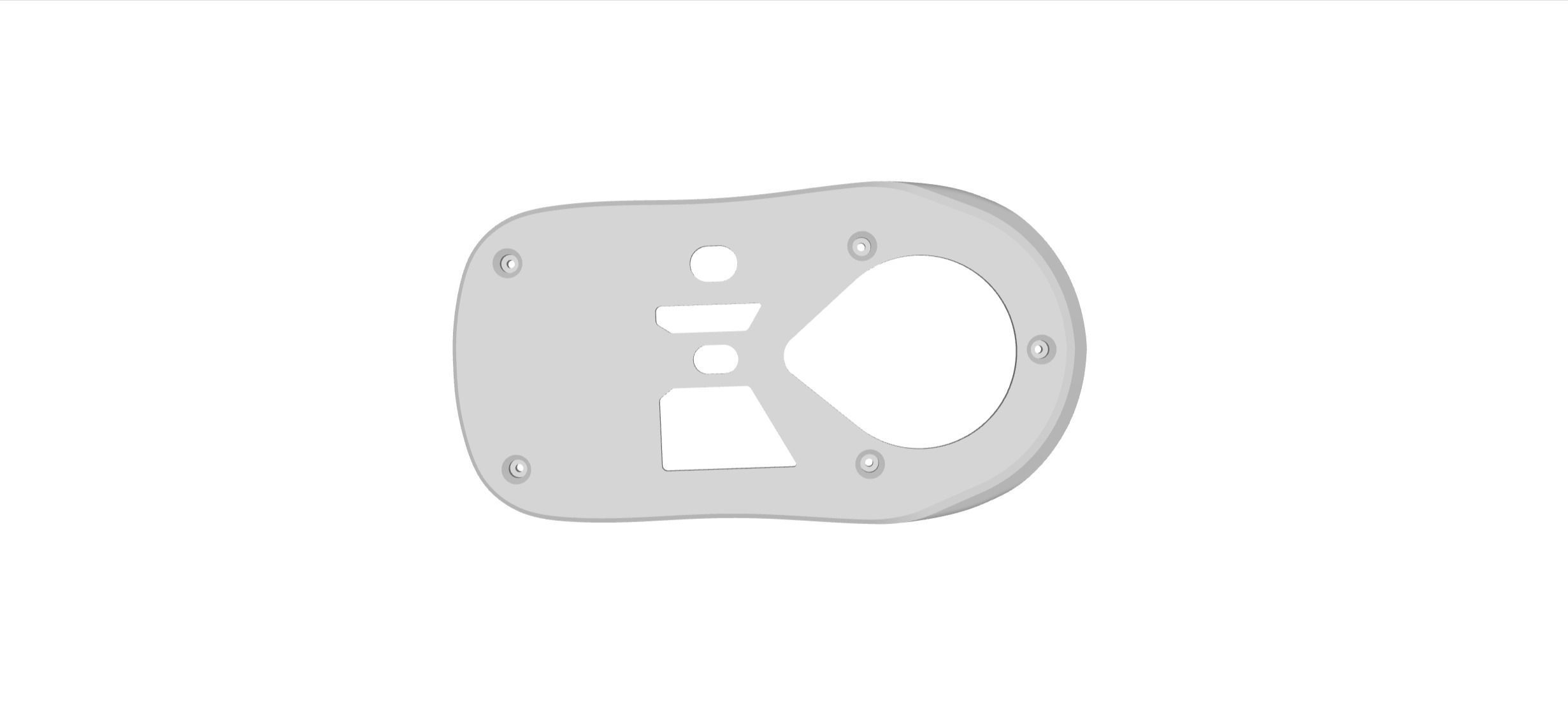 Logitech G Pro X Superlight Custom base mod optimum tech 3D print model_2