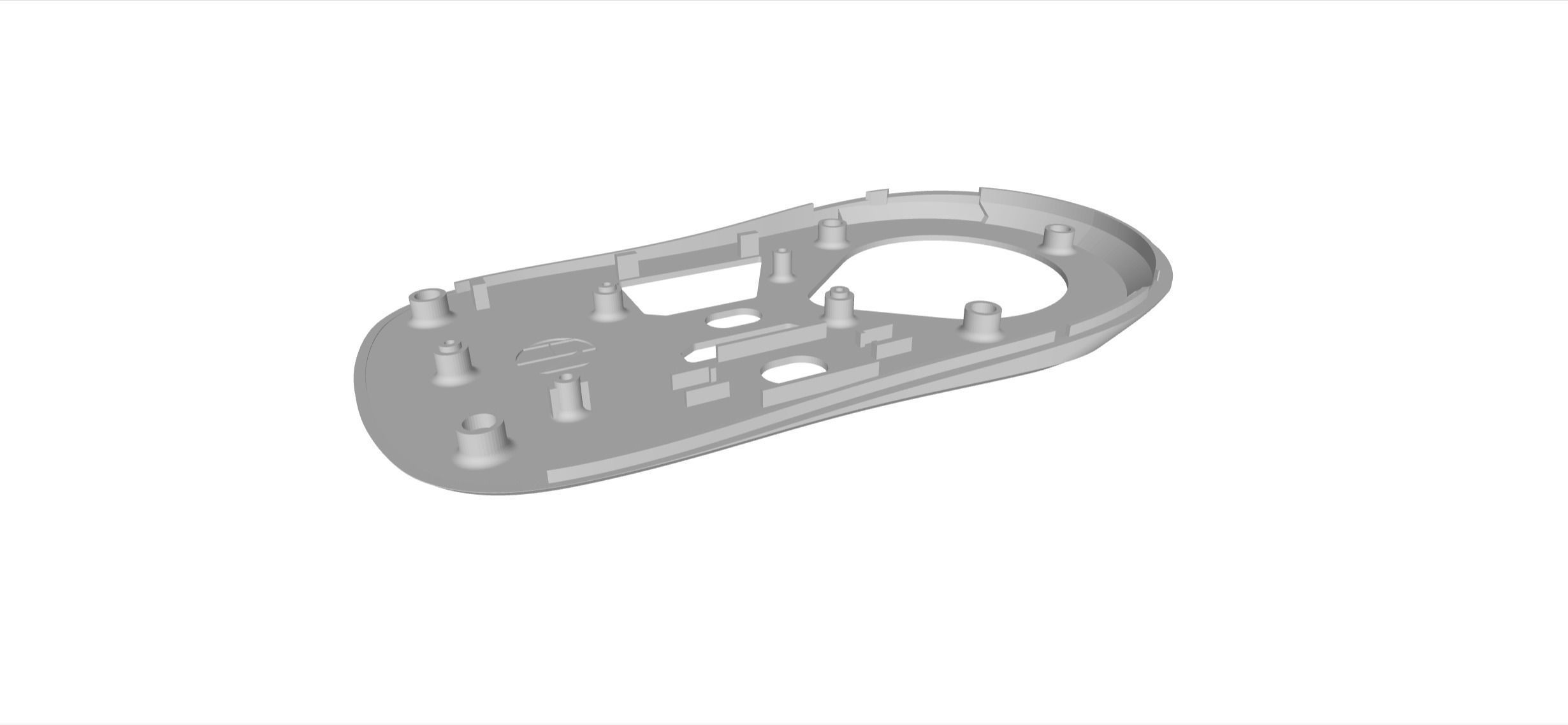 Logitech G Pro X Superlight Custom base mod optimum tech 3D print model_1