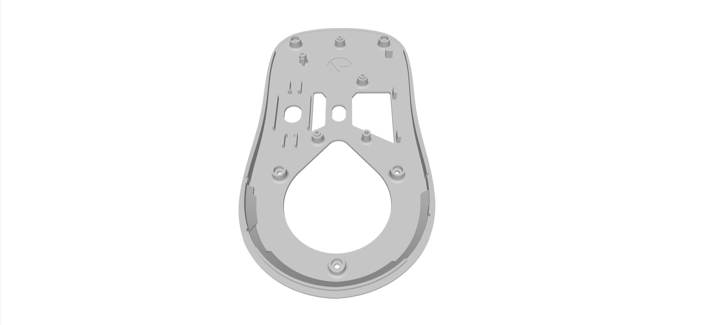 Logitech G Pro X Superlight Custom base mod optimum tech 3D print model_3