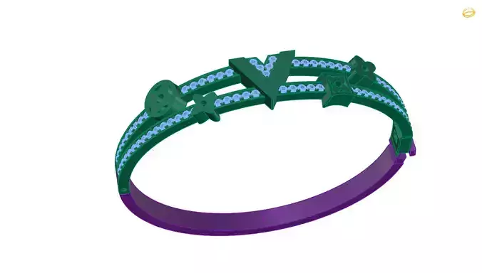 Bracelet LV 3D print model